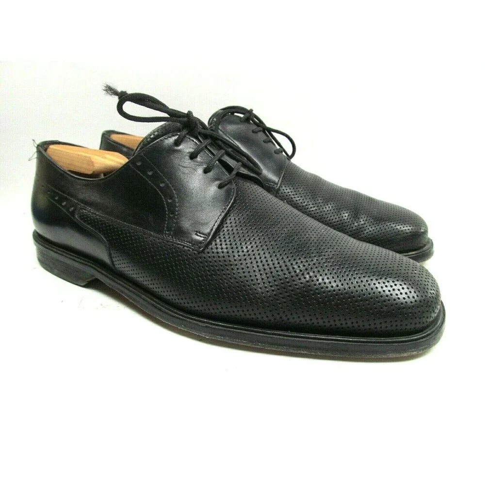 Paolo De Marco Leather Derbys Size US 10 Lace Up Made In Spain